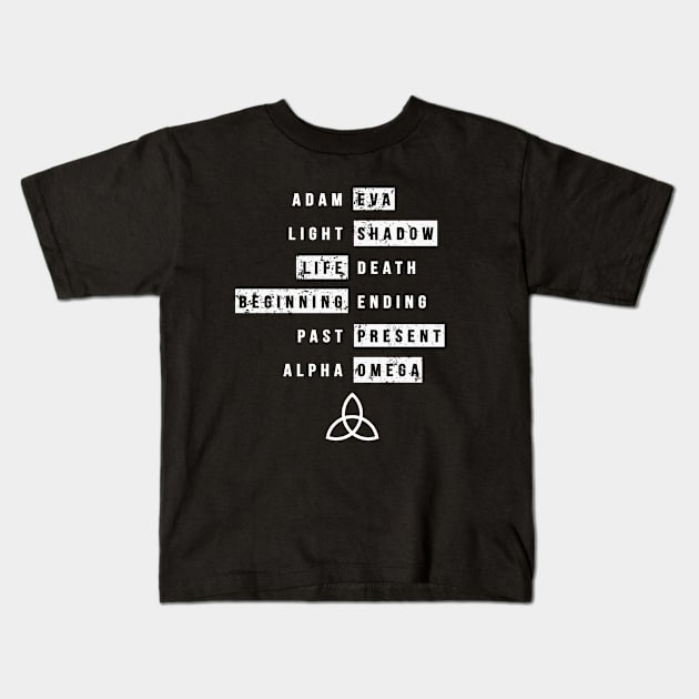 Dark Beginning & Ending Kids T-Shirt by geekmethat